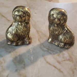 Two miniature dog figurines